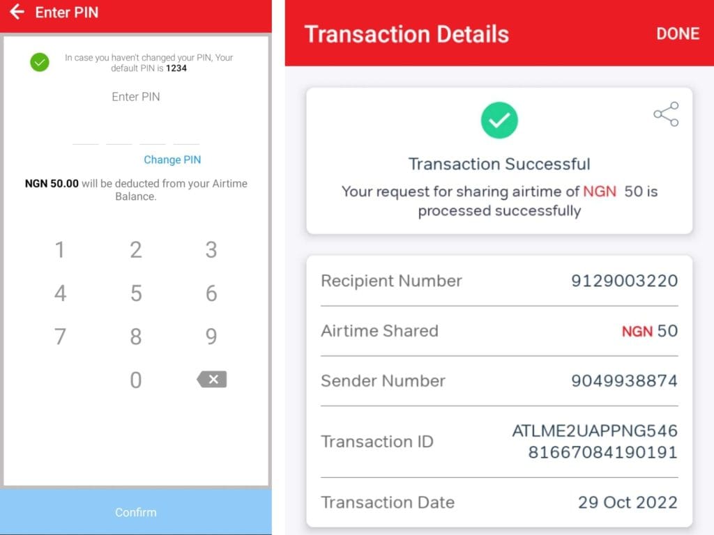 Airtel me2U - 2 easy ways to transfer Airtime/Data on Airtel 5 your Airtel me2u transaction was successful